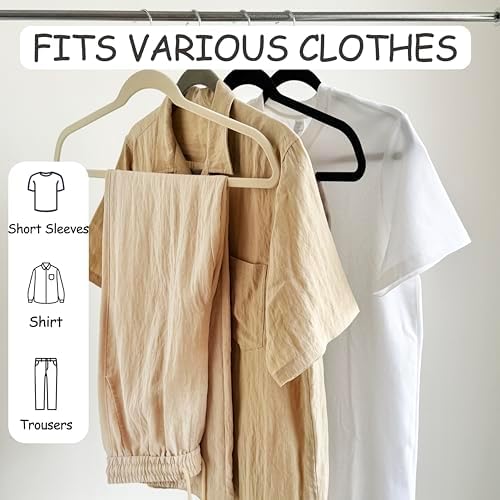 Urby Extra Wide Hangers for Plus Size Clothes, 21 Inch, Velvet, 24pk - Image 5