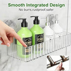 Adhesive Shower Caddy Suction Cup,Bathroom Organizers and Storage Shelves - Image 5