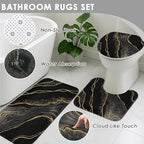 Bathroom Decor and Accessories Set of 10, Marble Black - Image 6