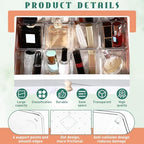 Tioncy 24 Pcs Stackable Clear Drawer Organizer 3" x 3" x 2" Storage Bins - Image 2