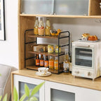 IBUYKE Kitchen Countertop Standing Storage Shelf,Set of 2,Brown TWJ001H-2 - Image 6