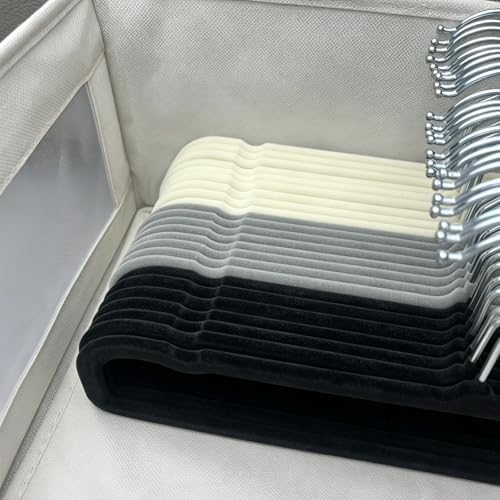Pants Hangers Non Slip - 20 Pack Velvet Hangers for Closet - Thin Space Saving Clothes Hanger - Strong, Durable, Perchas Terciopelo with 360° Rotatable Hook for Jean, Tank Top, Bra, Shorts (Black) - Image 6