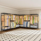 Golpart Heavy Duty Clothing Rack with Adjustable Shelves Clothes Wardrobe - Image 6