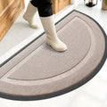 OLANLY Half Circle Front Door Mat Outside 47x23 All-Season Rubber Doormat by OLANLY