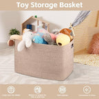 OIAHOMY 118L XXXLarge basket for storage, Oversized Blanket Basket Brown - Image 4