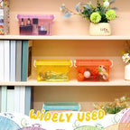 Wenqik 6 Pack Colorful Plastic Storage Bins with Lids, Colorful - Image 5