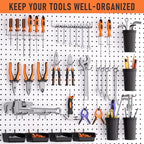 INCLY 280PCS Upgraded Pegboard Hooks Assortment with Bins & Cups - Image 5