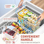 Goovilla Freezer Organizer Bins for 5-7 Cu.FT Chest Freezer, 4 Pack White - Image 3