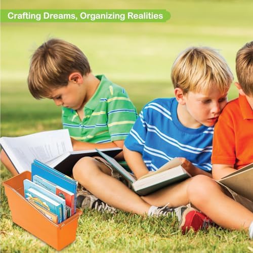 Fun Express Magazine Holder Book Bins, Multi-Color, 6 Pack - Image 4