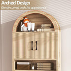 Spurgehom Arch Over The Toilet Storage Cabinet,Bathroom Organizer, Wood - Image 5