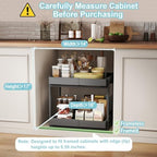 Golener 2-Tier Expandable Pull Out Cabinet Organizer, Cabinet Drawers, 16"D - Image 5