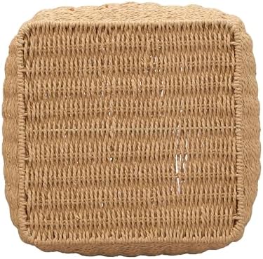 Household Essentials Paper Rope Basket with Handles, Natural - Image 3