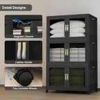 UAMFURI Stackable Storage Bins with Lids, 480QT Extra Large Storage Cabinet - Image 4