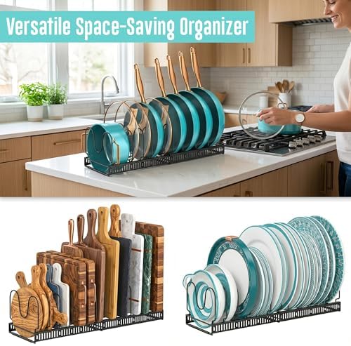 Pots and Pans Organizer Rack for Under Cabinet - Image 5