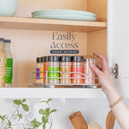 Pull Out Spice Rack for Cabinet, Spice Organizer 8-3/8"W x10-3/8"D x2-1/8"H - Image 6