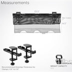 VIVO Black Clamp-on 24 in Mesh Net Cable Management Holder, DESK-AC24MH - Image 6