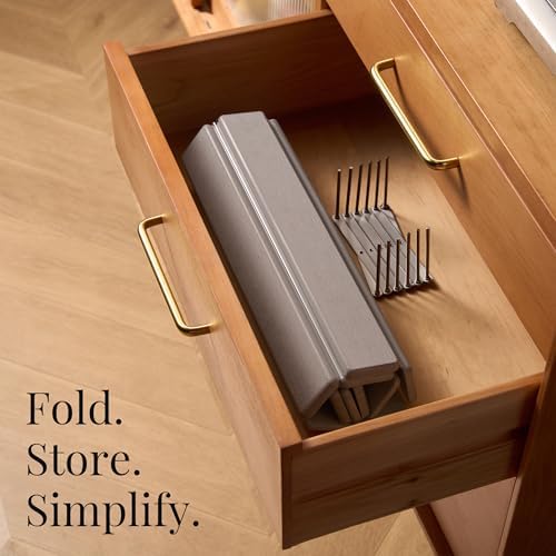 Stone Dish Drying Mat with Collapsible Stainless Steel Rack, Large 23.6 x 15.3 in Diatomaceous Earth Dish Drying Set for Kitchen Counter, Quick Dry, Foldable, Space Saving - Image 6