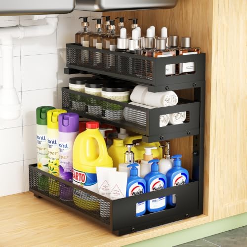 Under Sink Organizer,3-Tier Heavy Duty Pull out Cabinet Organizer Shelf by Unknown