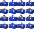 ukeetap 16 Pack Extra Large Clothes Storage Bins with Lids, Blue by ukeetap