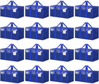 ukeetap 16 Pack Extra Large Clothes Storage Bins with Lids, Blue by ukeetap
