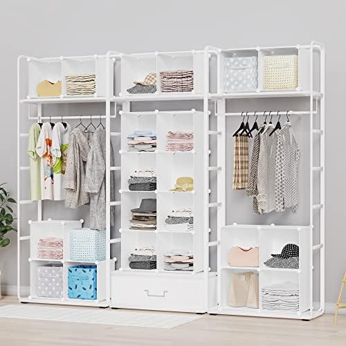 HOMIDEC Closet Organizers and Storage, 16 Cube Storage Organizer, White - Image 3