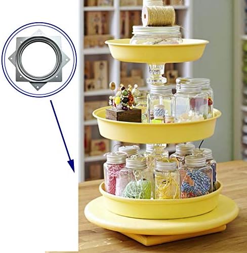 10Pack 6Inch Lazy Susan Hardware Square Rotating Bearing Plate Turntable - Image 7