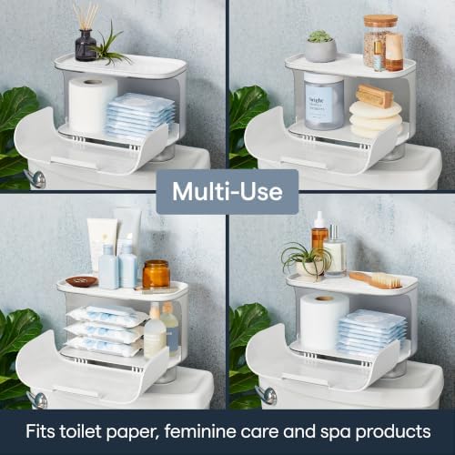 YouCopia HideAway Toilet Cabinet, Over Toilet Bathroom Storage Organizer - Image 6