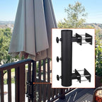 Heavy Duty Parasol Holder Patio Umbrella Stand Mount Umbrella Stand Bench Buddy Umbrella Holder Fixed Clip Umbrella Clamp for Deck,Railings,Beach Courtyard Balcony,Boats,Tailgates - Image 6