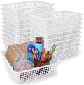 16 Pack Paper Basket,White,14 X 10 X 3 Inch,Classic by Zhehao