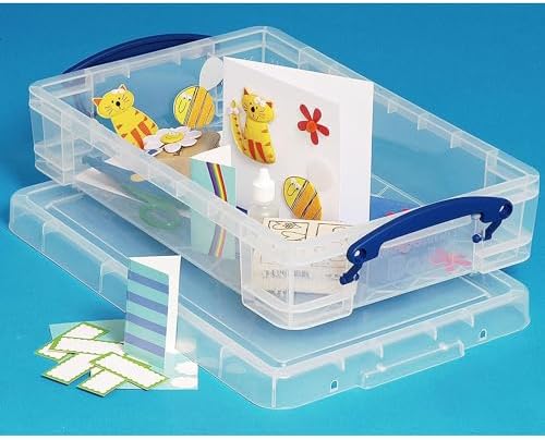 Really Useful Box 4 Liter Plastic Storage File Box Container, 4 Pack - Image 6