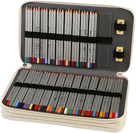 300 Slots Colored Pencil Case Organizer, 4 Layer Bag - Image 2