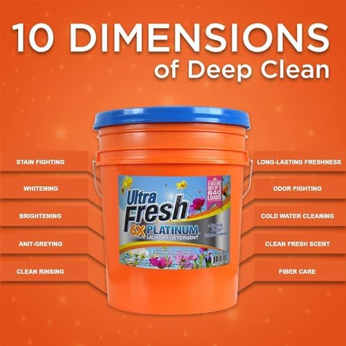 Ultra Fresh 6X Platinum Detergent + Softener & Fresh Scent Sheets Bundle - Image 4