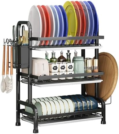 Dish Drying Rack,Dish Racks Drainer,Keep Kitchen Sink Shlef Organized by YTCYKJ