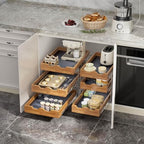 OCG Pull Out Drawer 14" W x 21" D, 3 Tier Pull Out Cabinet Organizer, Heavy-Duty Slide Out Drawer for Cabinets, Base Cabinet Organization for Kitchen, Pantry, Bathroom - Image 4