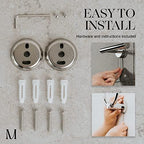 MARMOLUX ACC Bathroom Hardware Set Towel Racks 4 Pieces Hand Towel Ring Holder-Toilet Paper Holder-Towel Hook-Towel Bar Heavy Duty Wall Mount Bathroom Accessories SUS 304 Stainless Steel Mirror Finish - Image 3
