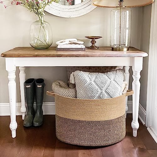 Goodpick Large Wicker Basket for Blankets, Baby Toy Storage Basket, 85L - Image 4
