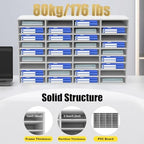 Literature Organizer, 36 Slots Compartments Mail Organizer, Literature Organizers for Office, Paper Shelves Classroom Mailbox, for Office Home School(White) - Image 2