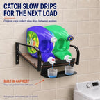 Laundry Detergent Holder, Wall or Countertop, Small Retro Brown - Image 5