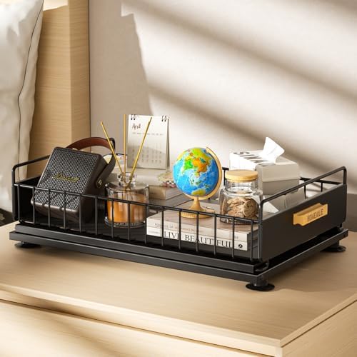 Under Sink Organizer, 2 Packs Under Sink Organizers and Storage, Slide Out Pull Out Cabinet Organizer Shelf with Metal Drawers for Kitchen Bathroom Pantry, Black - Image 6