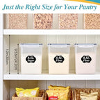 Vtopmart 8.5L Extra Large Flour Sugar Storage Containers, 2 PCS, Black - Image 7