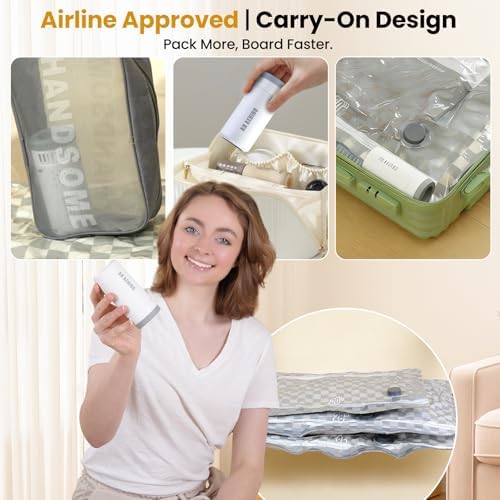 Vacuum Storage Bags with Pump, 12PCS Space Saver Bags for Clothing Travel - Image 5