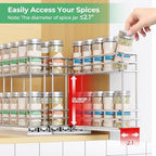 Mystozer Pull Out Spice Rack Organizer for Cabinet, Slide Out Spice Racks - Image 3