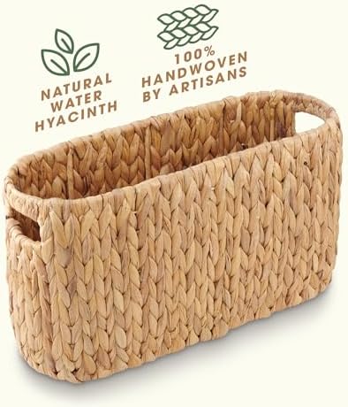 84ECO Toilet Paper Storage Basket, Toilet Paper Holder with Storage for Up to 8 Rolls, Coastal Bathroom Decor, Rattan Bathroom Accessories - Image 6