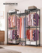 SONGMICS Closet Organizers and Storage, Clothes Rack with Shelves - Image 2
