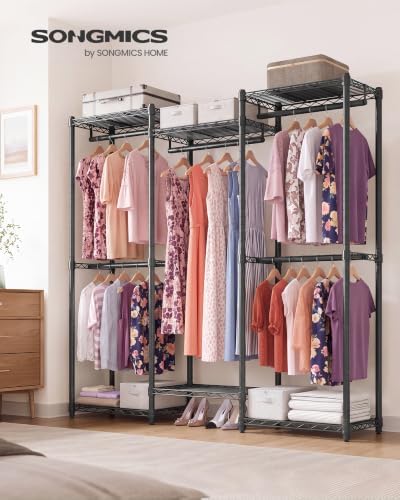 SONGMICS Closet Organizers and Storage, Clothes Rack with Shelves - Image 2
