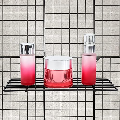 Yaegoo 8 Pack Grid Wall Shelves, Grid Wall Hanging Shelf, 9.8" L x 3.9" W - Image 2