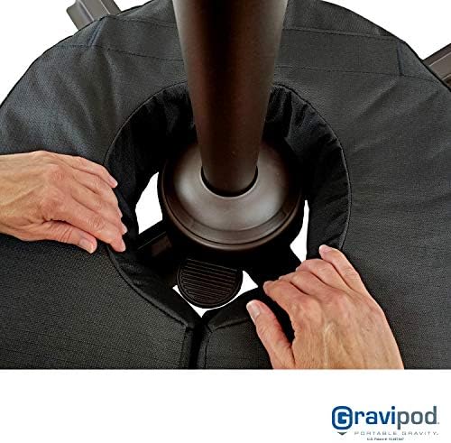 Gravipod Umbrella Base Weight | Outdoor Sand-Fillable Stabilizer for Cantilever, Offset, and Patio Umbrellas | Heavy-Duty Weather-Resistant Fabric - Image 2