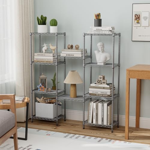 Golpart 5Tier Adjustable Storage Shelves Metal Wire Shelving Standing Shelf - Image 5