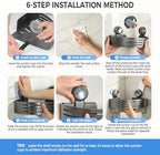 Lekesky Corner Shower Caddy Suction Cups, No Drilling Bathroom Shower Shelf - Image 5