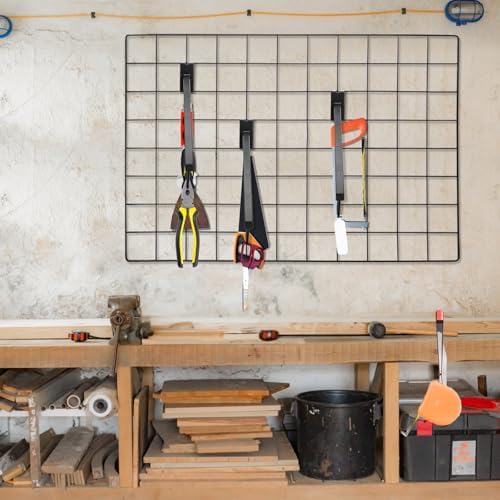 WRINGKIT 6 Pack Gridwall Waterfall Faceout with 5 Hooks, Sturdy - Image 7